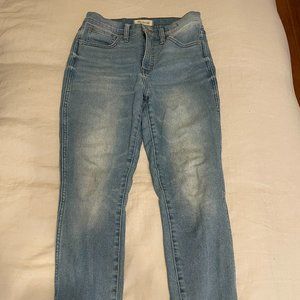 Madewell 10" High-Rise Skinny Crop Jeans Size 27
